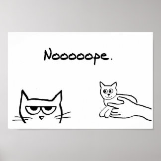 Poster Un chat en colère ressemblerait-il à un chaton ? -