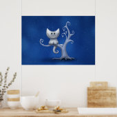 Poster Un chaton Cheshire (Noël) (Cuisine)