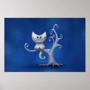Poster Un chaton de Cheshire (Noël)