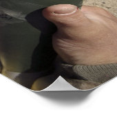 Poster Un chef d'équipe indique un délai (Coin)