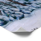 Poster Un chemin enneigé dans la forêt (Coin)