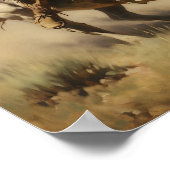 Poster Un cheval amérindien courageux à cheval (Coin)