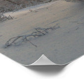 Poster Un cheval de course en hiver en Finlande (Coin)