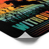 Poster Un Cheval Est Un Angle Sans Ailes (Coin)