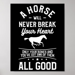 Poster Un Cheval Ne Casse Jamais Ton Coeur Seulement Ton