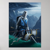 Poster Un chevalier sans peur continue à défiler. (Devant)