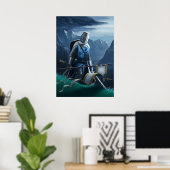 Poster Un chevalier sans peur continue à défiler. (Bureau à domicile)