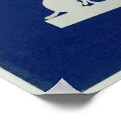 Poster Un chien hurle sur la lune (Coin)