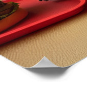 Poster Un chien mignon au Diner (Coin)