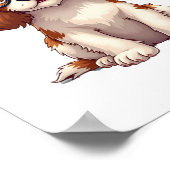 Poster Un chien mignon, le roi Charles Spaniel (Coin)