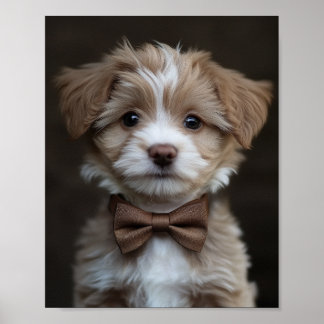 Poster Un chiot à l'air de dapper