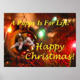 Poster Un Chiot Est Pour La Vie !