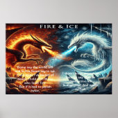 Poster Un choc d'éléments : Feu et Glace (Devant)