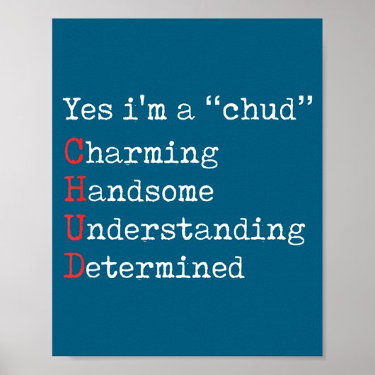 Poster Un chud charmant beau compréhensif déterminé (Devant)