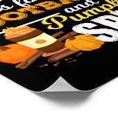 Poster Un Citrouille amusant Devis d'épices Cadeau automn (Coin)