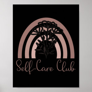 Poster Un Club D'Autosoins Dit : Sensibilisation À La San
