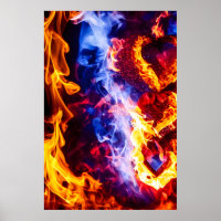 Un coeur dans le feu de cheminée