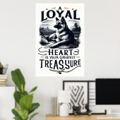 Poster Un coeur loyal plus grand trésor (Bureau à domicile)