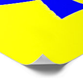 Poster un coeur pour l'Ukraine en Jaune (Coin)