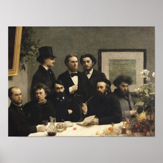 Poster Un coin de la table, 1872 (Devant)