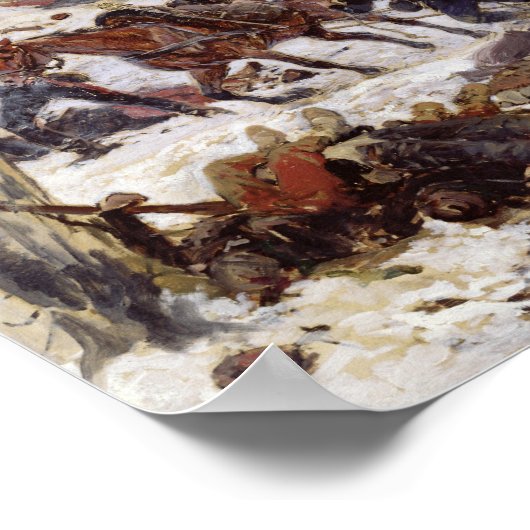 Poster Un combat d'artillerie en bois (Coin)