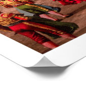 Poster Un combat de taureaux, Barcelone, Espagne (Coin)