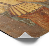 Poster Un commerçant de tissus mesure des tissus (Coin)