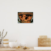 Poster Un Concours de musique, détail d'une figure rouge  (Cuisine)