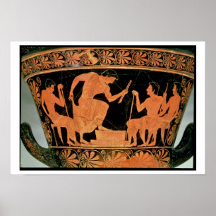 Poster Un Concours de musique, détail d'une figure rouge