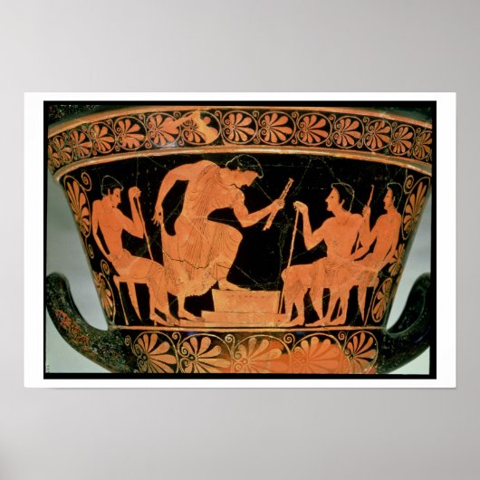 Poster Un Concours de musique, détail d'une figure rouge  (Devant)