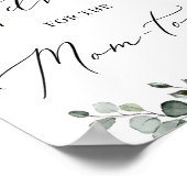 Poster Un conseil vert moderne pour le panneau "maman-à-ê (Coin)