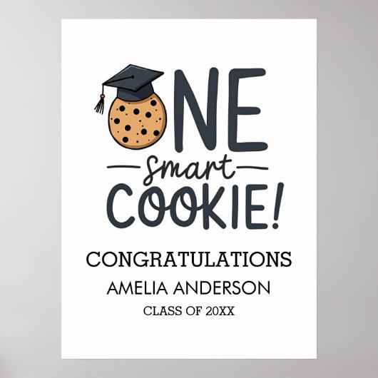 Poster Un cookie intelligent Classe de Graduation de (Devant)