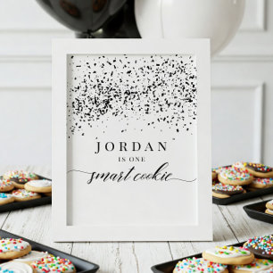 Poster Un Cookie Smart Graduation Party Favoriser le sign
