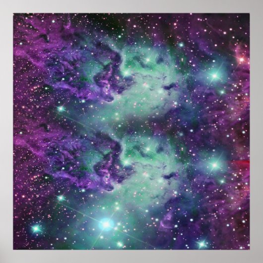 Poster Un Cool branché Sparkly New Nebula Design (Devant)