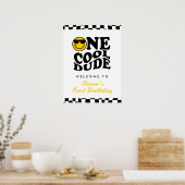 Poster Un Cool Dude Boy 1er Anniversaire Wavy Welcome (Cuisine)