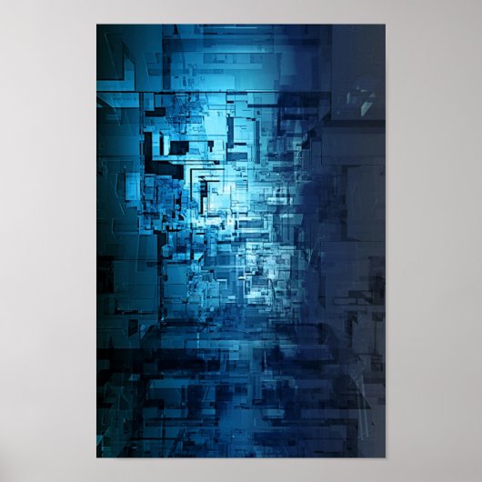 Poster un corridor complexe aux proportions multidimensio (Devant)
