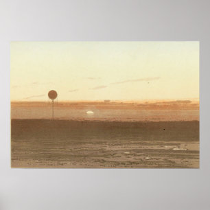 Poster Un coucher de soleil vu du ballon.