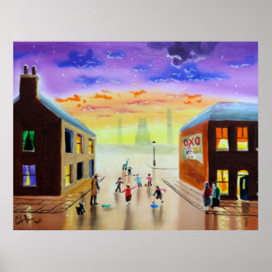 Poster "un coup-de-pied rapide au sujet" d'art