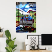 Poster Un coup d'œil à l'intérieur (Bureau à domicile)