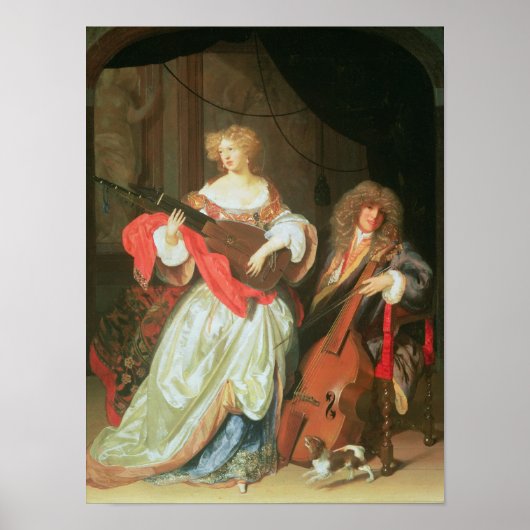 Poster Un couple faisant de la musique (Devant)
