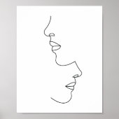 Poster Un couple romantique face art (Devant)