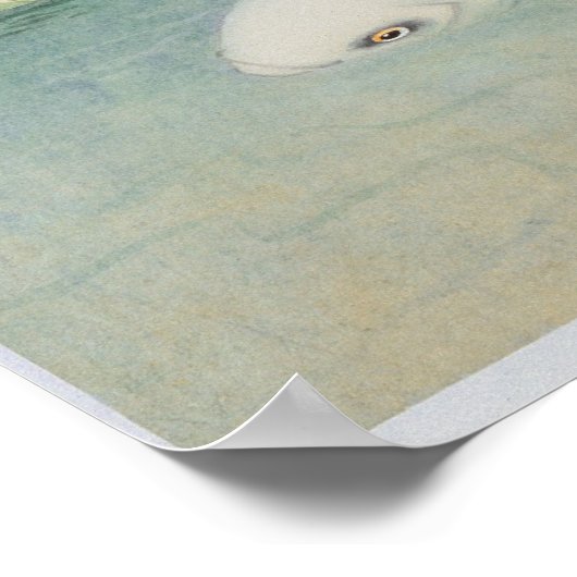 Poster Un couple sous Lotus Frame (Coin)