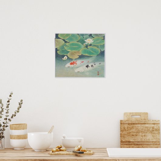 Poster Un couple sous Lotus Frame (Cuisine)