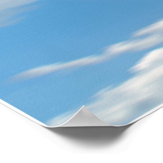 Poster Un courant bleu (Coin)