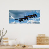 Poster Un courant bleu (Cuisine)