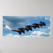 Poster Un courant bleu (Devant)