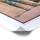 Poster Un Cowboy Arizona Théâtre Vintage (Coin)