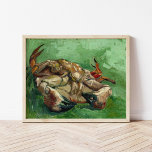 Poster Un crabe sur son dos | Vincent van Gogh<br><div class="desc">Un crabe sur son dos (1888) de Vincent van Gogh est un tableau à vie fixe saisissant qui présente un crabe couché sur son dos, rendu avec des touches audacieuses et expressives et une palette de couleurs vibrantes. Les tons rougeâtres de la coquille du crabe contrastent considérablement avec l'arrière -...</div>