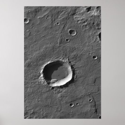 Poster Un cratère sur Mars (Devant)