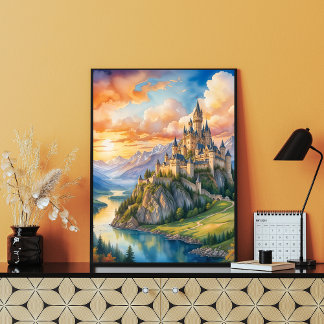 Poster Un crépuscule au château enchanté